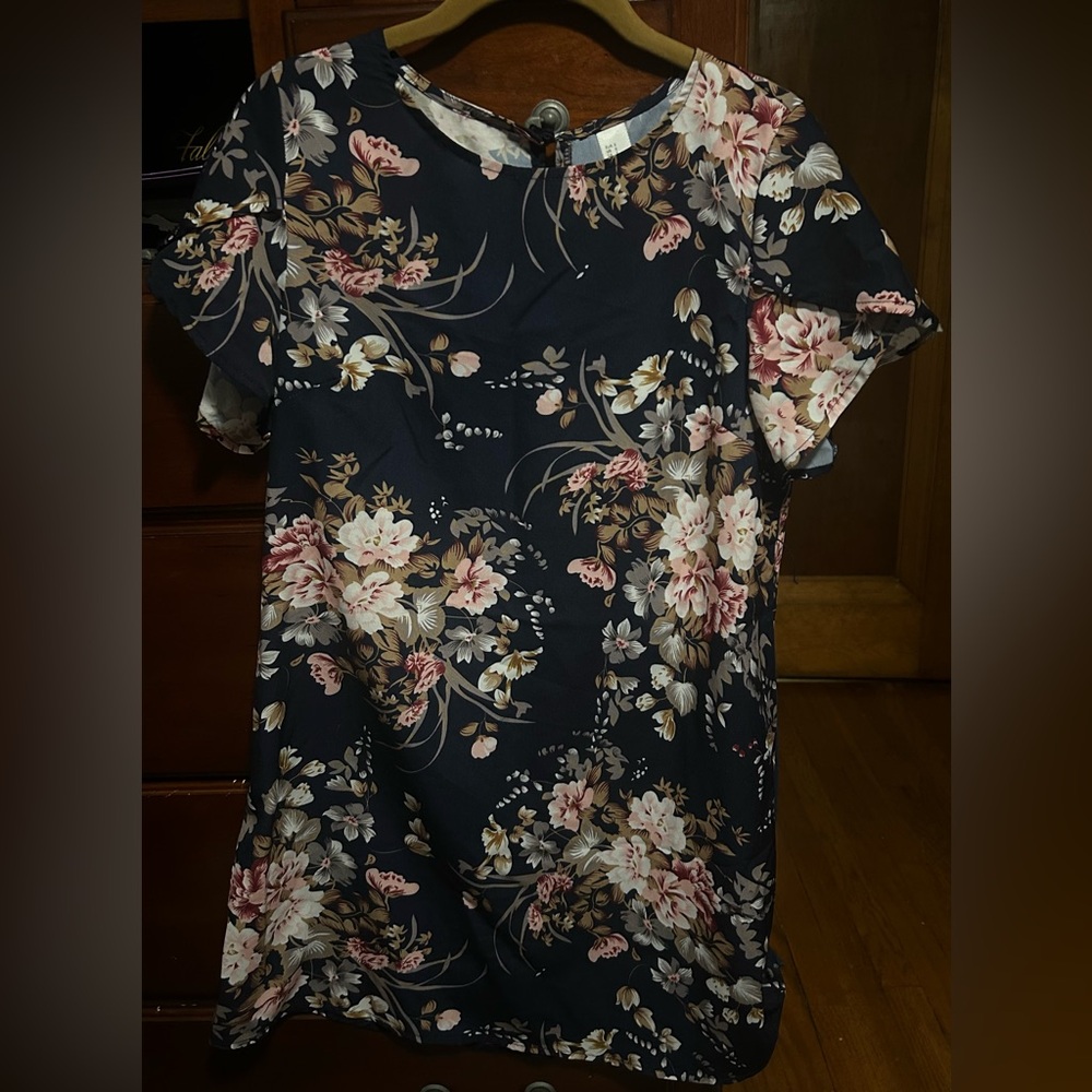 Floral Short Sleeve Dress